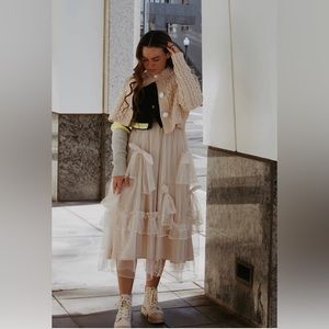 The Young London cream skirt